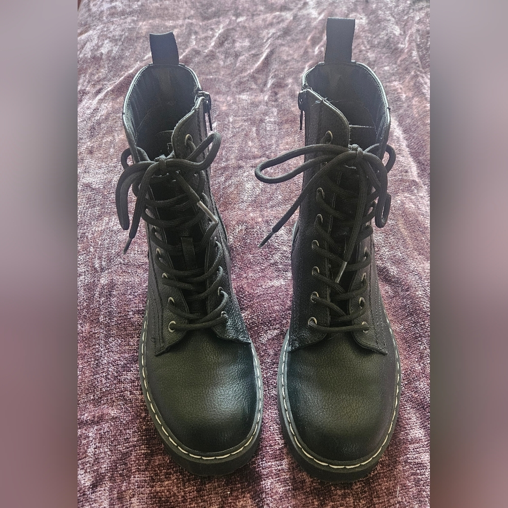 Sincerely Jules Black Combat Boots
